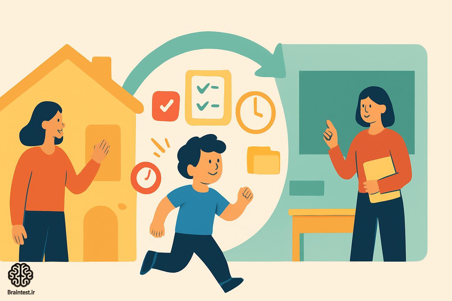 ADHD در خانه و مدرسه: چطور قوانین، روتین و پیگیری تکالیف را هماهنگ کنیم